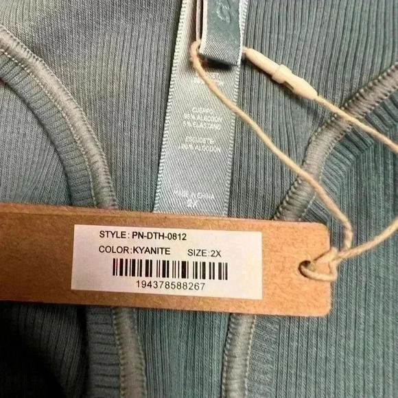 SKIMS COTTON JERSEY DIPPED THONG KYANITE SIZE 2X - Picture 9 of 9